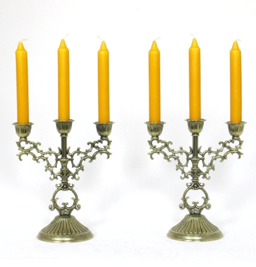 Kerzenleuchter 2 Stück Kerzenständer Tischleuchter Jugendstil Antik Barock