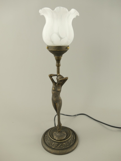 Tischlampe Stehlampe Jugendstil Messing Antik Tischleuchte Objektleuchte