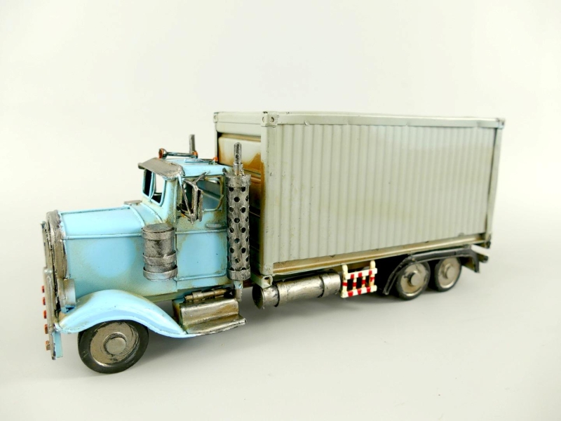 Blechauto Oldtimer Truck LKW Lastkraftwagen Lastwagen Nostalgie DEKO Retro  Blechmodell Modellauto Automodell Shabby Vintage Transporter