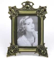 Fotorahmen Bilderrahmen Metall Barock Rokoko Foto Frame Messing Optik Antik