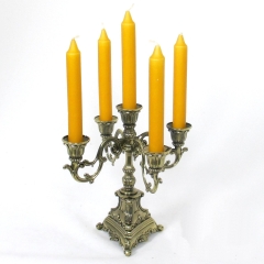 5 - flammiger Barock Kerzenleuchter Kerzenständer 22 cm Antik Barock