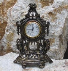 Konsolenuhr Kaminuhr Gründerzeit Uhr Buffetuhr Tischuhr im Jugendstil Standuhr