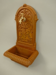 Wandbrunnen 65 cm Wandwaschbecken Antik Rost Gusseisen