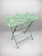 Beistelltisch Tisch Eisen Gartentisch Blumentisch Grün
