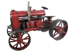 Blechmodell alter Traktor Antik Stil Rot Oldtimer 26 cm Bulldog