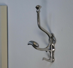 Garderobenhaken Kleiderhaken Jugendstil Wandgarderobe Silber Edel Antik Huthaken